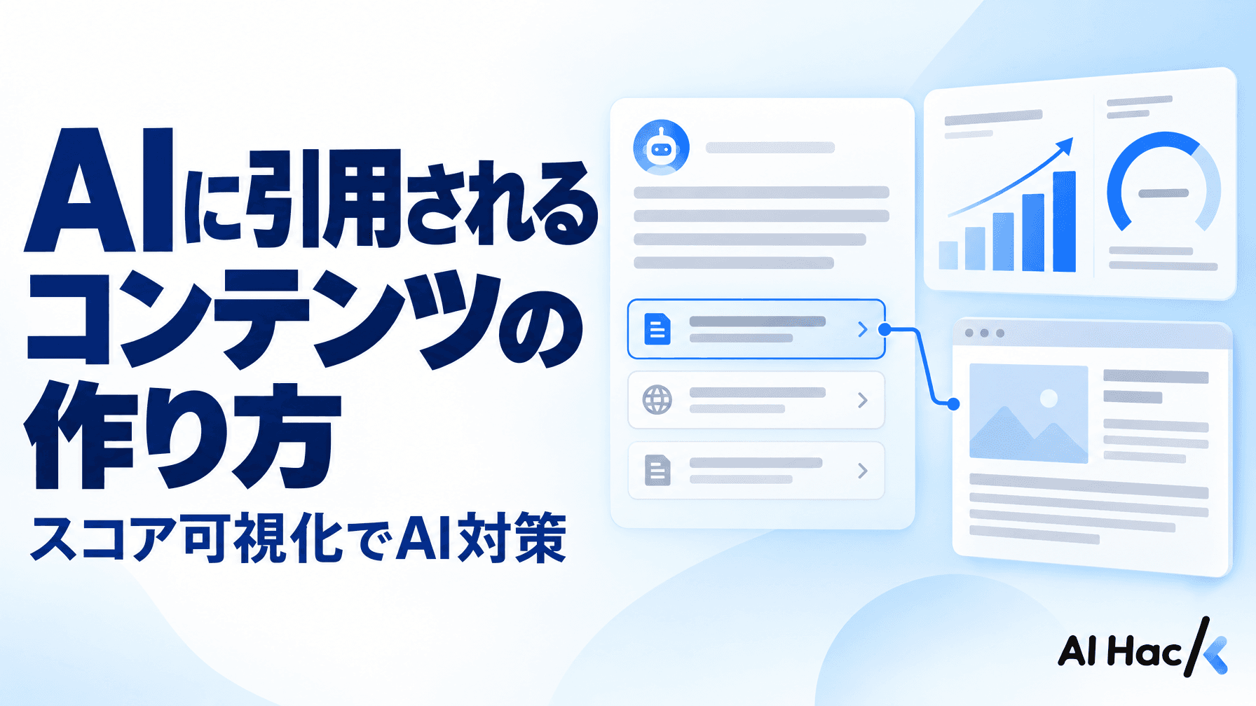 AIに引用されるコンテンツの作り方とは?スコア可視化でAI対策